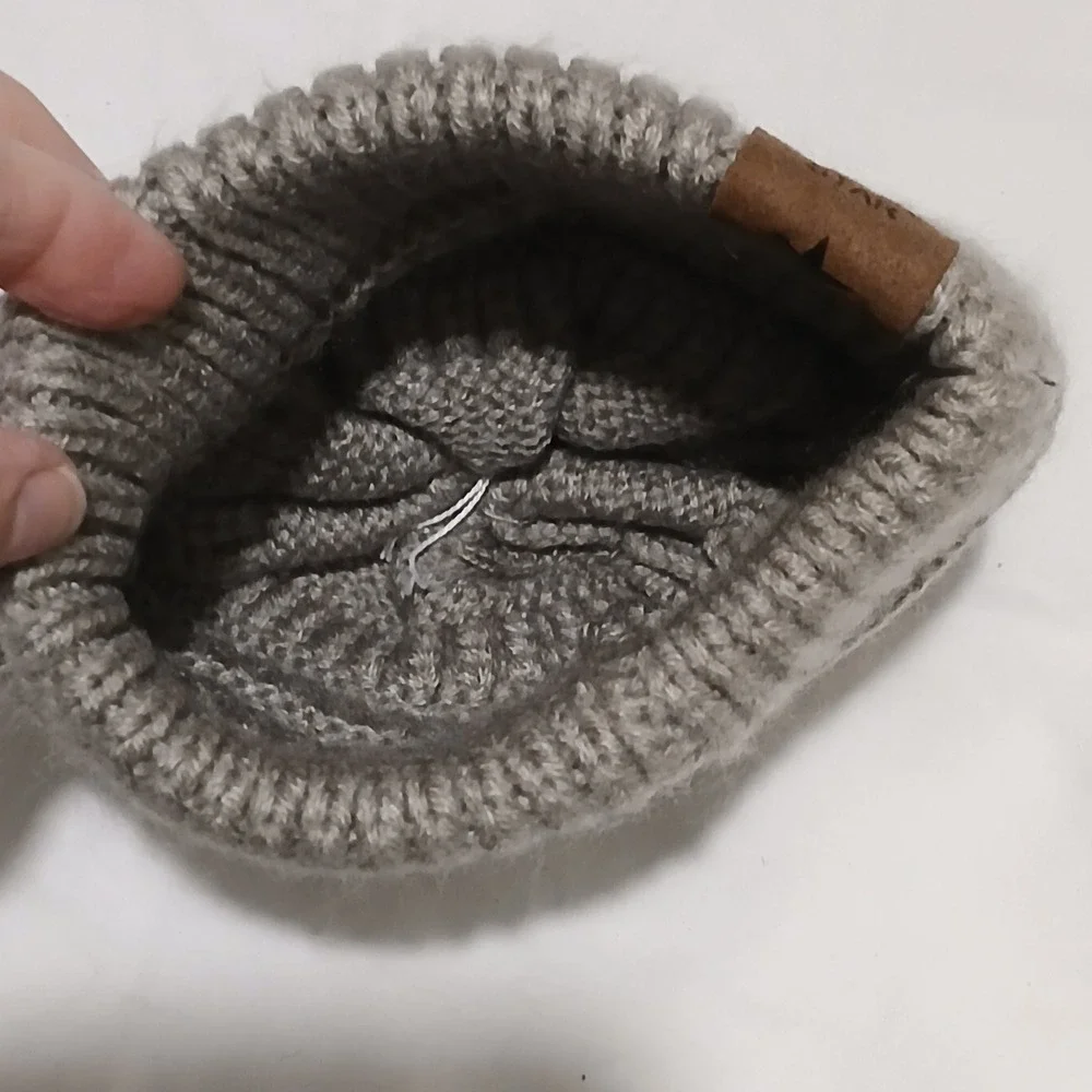 Kids Beanie Super Star Knit Warm Winter Hat Grey Excellemt‎ Condition